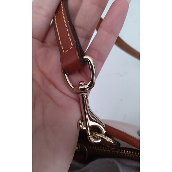 Dooney & Bourke Brielle luxury satchel blush Pebble grain Leather quiet luxury - Picture 9 of 11